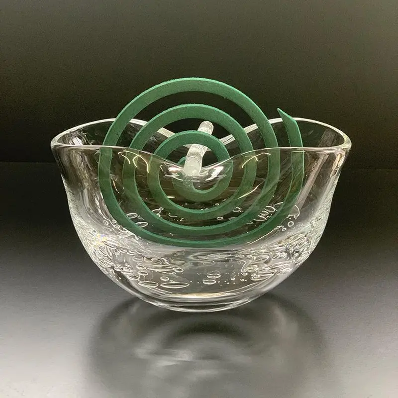 Clear Mosquito Coil Holder – Sleek Glass Burner For Outdoor Use 1