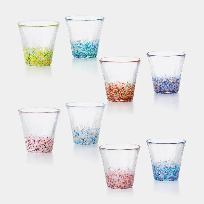 Colors Of Japan Landscape Glass Set – Handcrafted Tsugaru Vidro Pair By Adelia 1