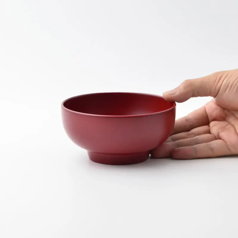 Common Red Soup Bowl – Traditional Hasami Ware Soup Dish By Saikai Toki 1