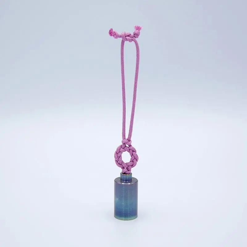 Compact Chibi Buddhist Bell In Pink Featuring Aioi Knot Design – Linne & Orin Series 1