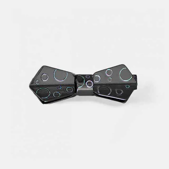 Concerto Polka Dot Lacquer Bow Tie – Artisanal Takaoka Lacquerware Neckwear 1