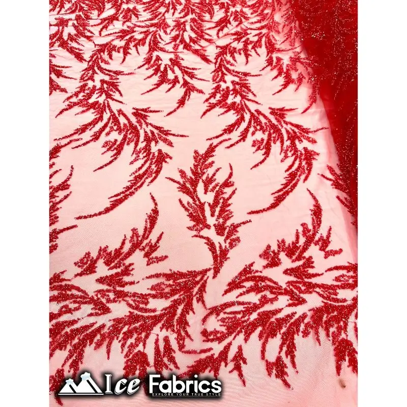 Contemporary Floral Embroidered Lace With Beading And Sequins 1
