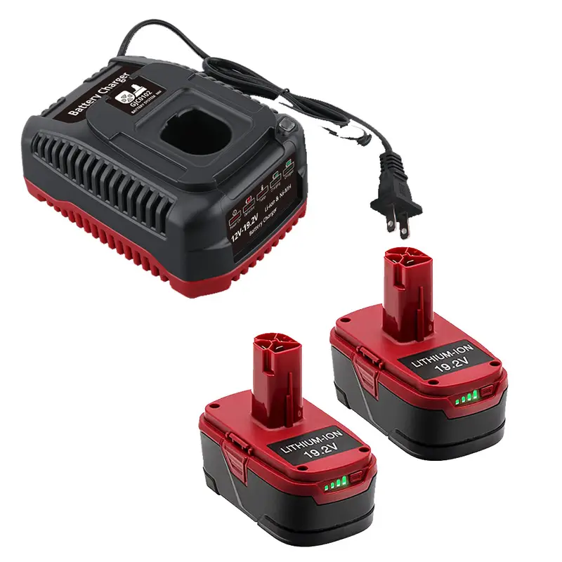 Craftsman C3 19.2V Replacement Battery Kit – 2-Pack With Dual-Chemistry Charger 2