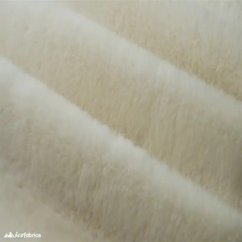 Cream Bunnysoft Minky Faux Fur – Luxe Bunny-Texture Plush Fabric 1
