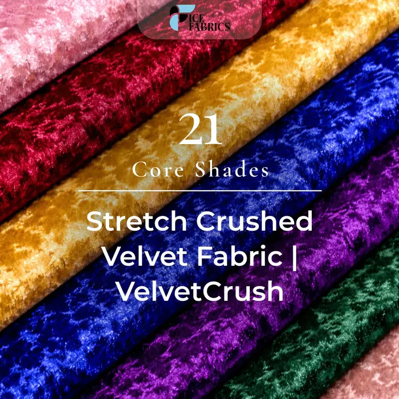 Crushed Texture Stretch Velvet – Velvetcrush Flexible Fabric 1