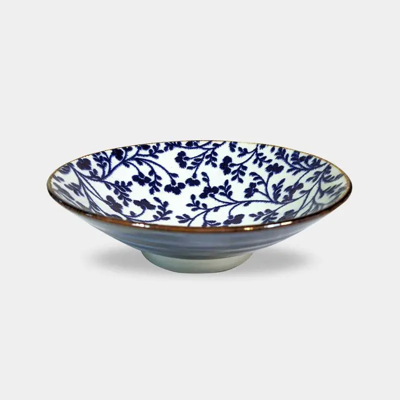 Dandruff-Flower Menbachi Bowl | Hand-Painted Mino Ware | Marumo Kato Pottery 1