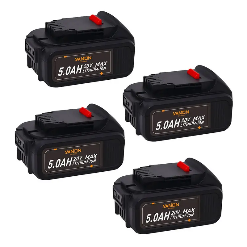 Dewalt 20V Max 5Ah Replacement Battery – Dcb205 Lithium-Ion, 4-Pack 1
