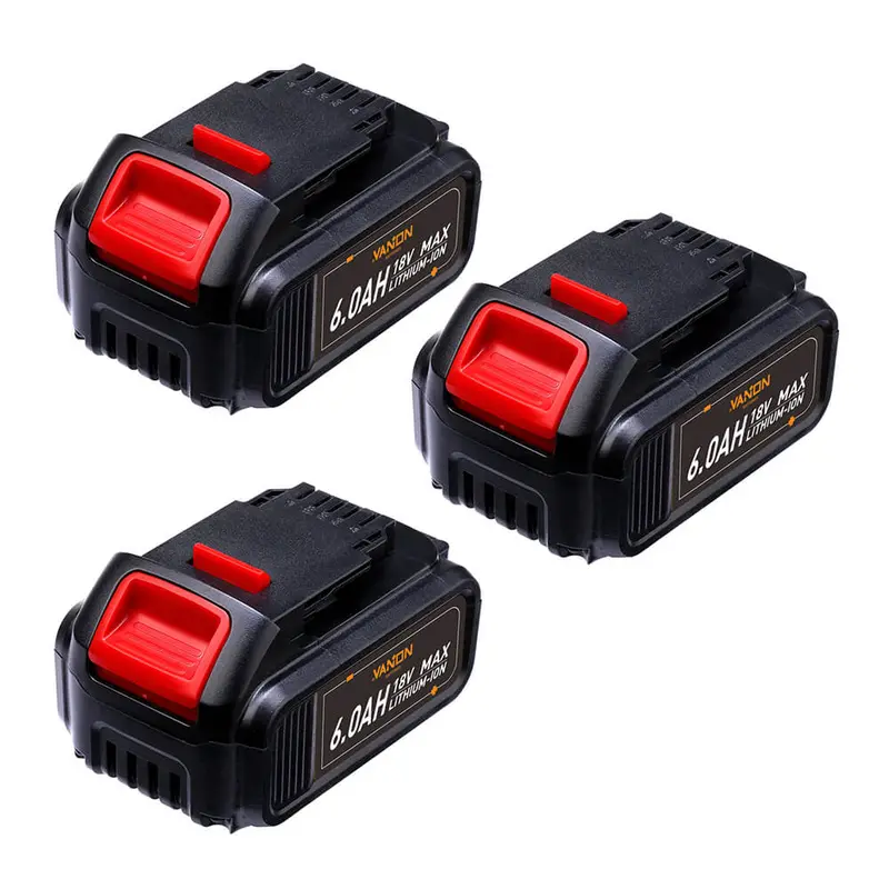 Dewalt 20V Max 6Ah Replacement Battery – Dcb205 Lithium-Ion, 3-Pack 1