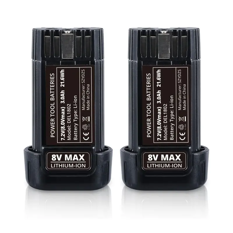 Dewalt 8V 3.0Ah Replacement Battery (2-Pack) – Compatible With Dcb080, Dcf680N1, Dw4390 & More 1