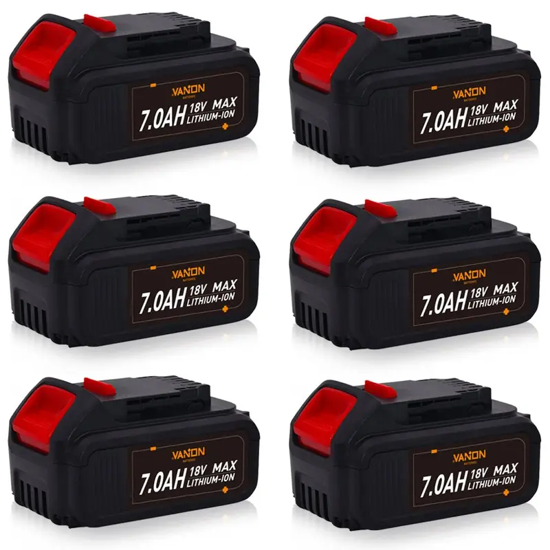 Dewalt Dcb200/Dcb205 20V 7.0Ah Li-Ion Replacement Battery – 6-Pack Set 1