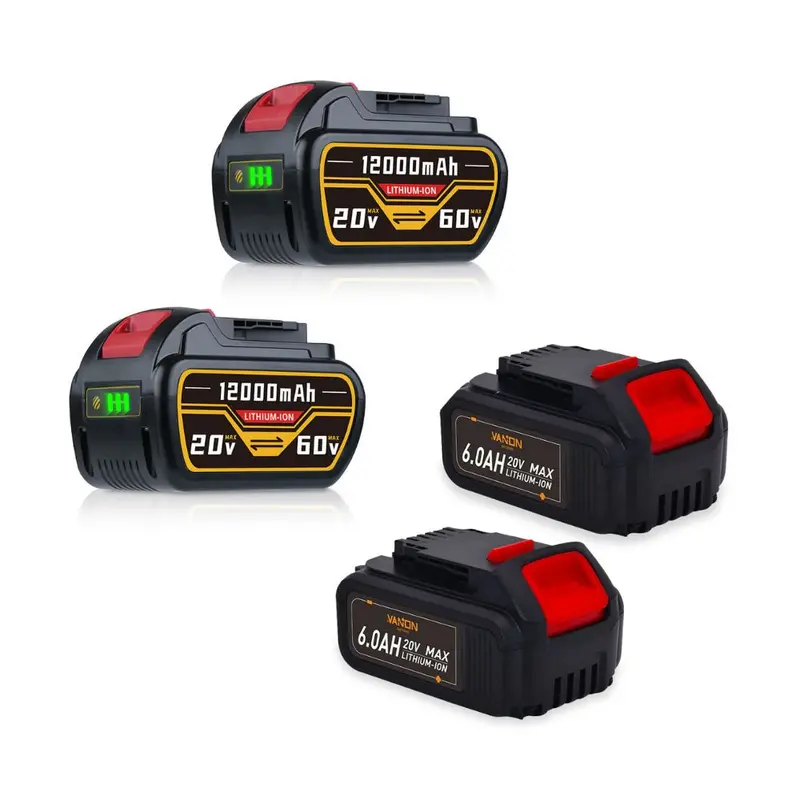 Dewalt Dcb205 20V 6.0Ah & Dcb609-2 Flexvolt 12.0Ah Replacement Battery Kit – 2-Pack 1