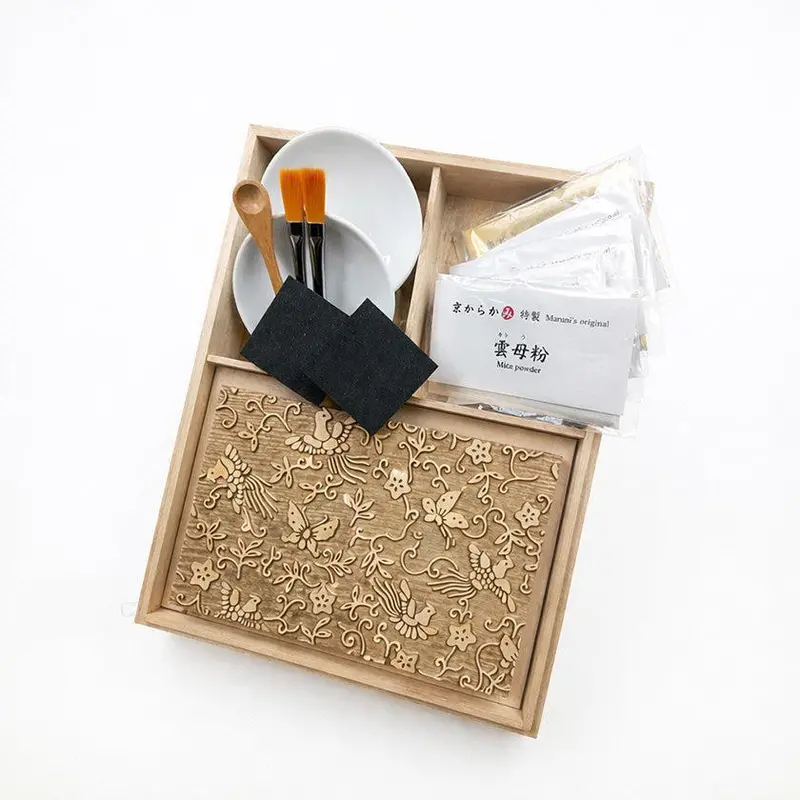 Diy Karakami Kit: Phoenix & Butterfly Stencil Set – Kyoto Traditional Craft Experience By Maruni 1