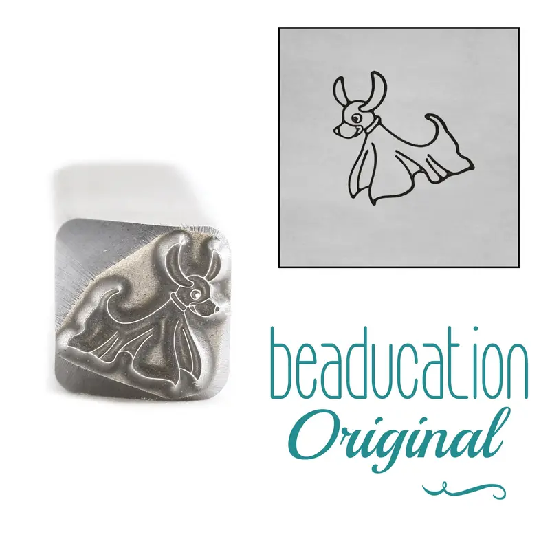 Doggie Ghost Metal Stamp – 8.3Mm Cute Spooky Jewelry Design By Beaducation 1