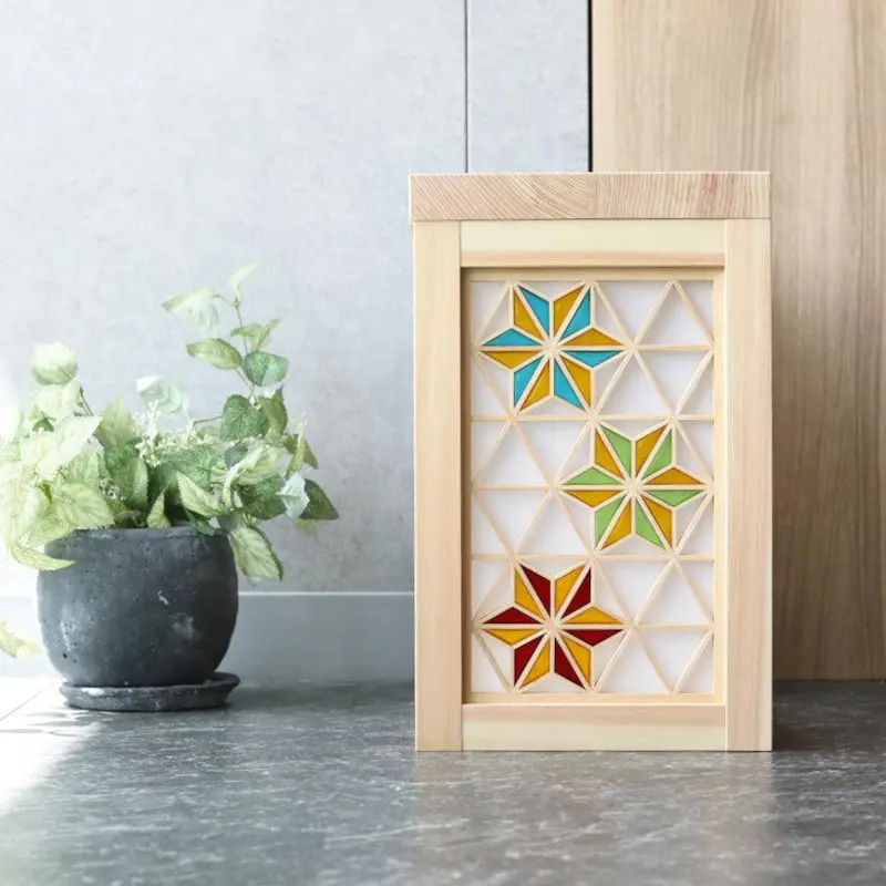 Double-Sided Kumiko Wood Shelf (M Size) | Traditional Japanese Joinery | Kino-Sachi 1