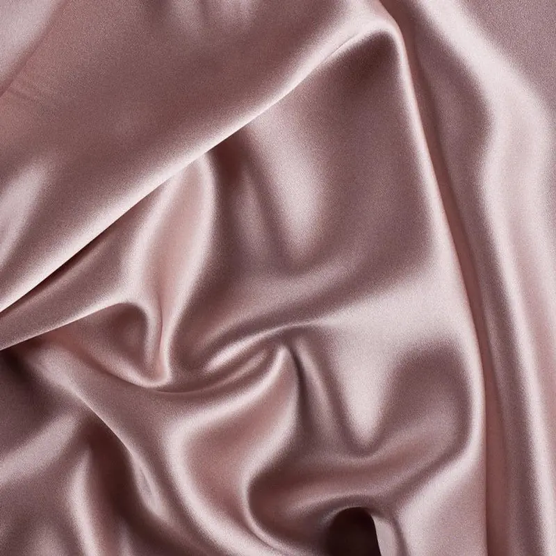 Dusty Rose Stretch Satin Fabric With 2% Spandex (Byt) 1