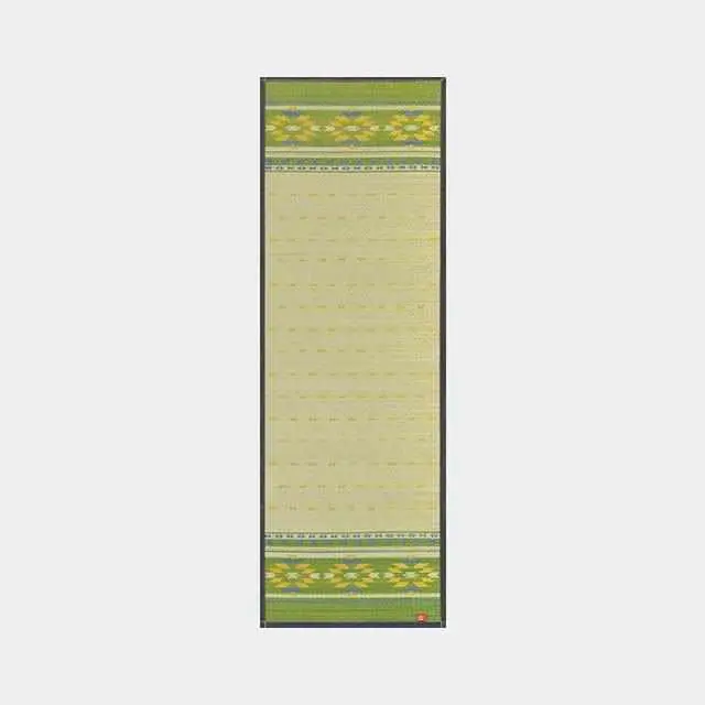 Earth Green Rush Yoga Mat – 60 × 180 Cm – Authentic Tatami Texture 1
