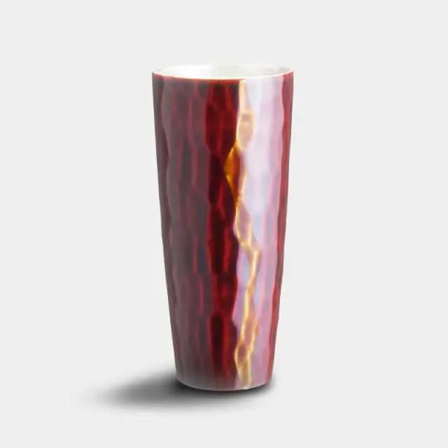 Echizen-Finish Jero Red Sandalwood-Style Pewter Mug 1