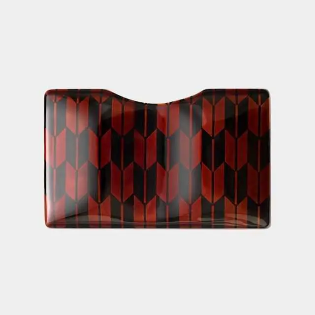 Echizen Lacquer Business Card Holder: Yazaki Pattern Vyac Case By Takumiichi 1