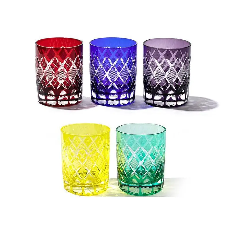 Edo Kiriko Yarai Nanako Old-Fashioned Glass – Single Premium Tumbler 1