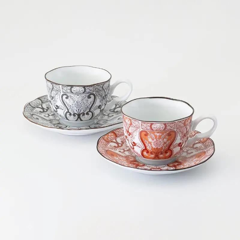 Elegance Coffee Mug And Saucer Pair – Minimalist Hasami Yaki Ceramic By Saikai Toki 1