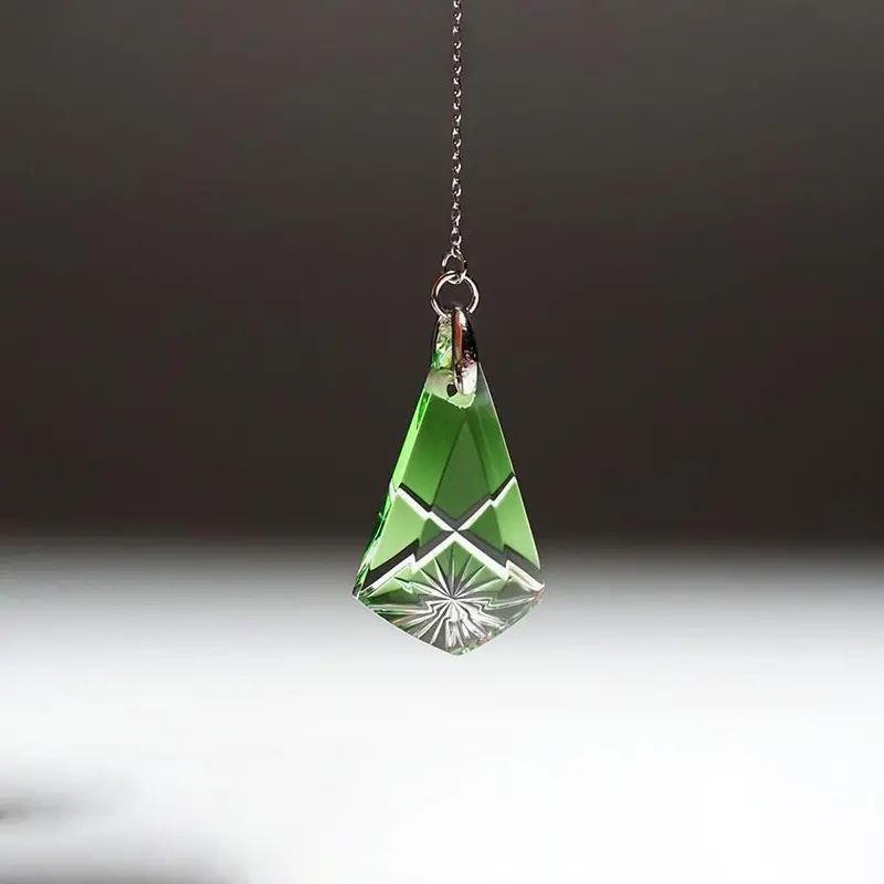 Emerald-Green Seika American-Style Pierced Earrings By Kiriko & Rinzen 1