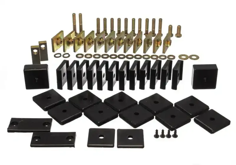 Energy Suspension Toy Land Cruiser Body Mount Kit – Black Polyurethane 1