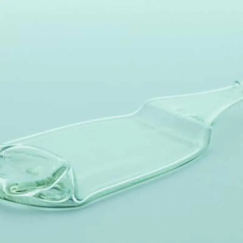 Extra-Large Clear Edo Cut Glass Tray – Funew Statement Serving Piece 1