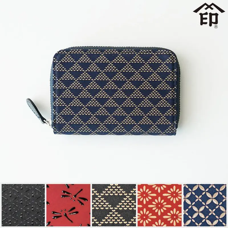 F Coin Purse 12 — Compact Round Coin Pouch With Koushu Inden Lacquer Trim 1