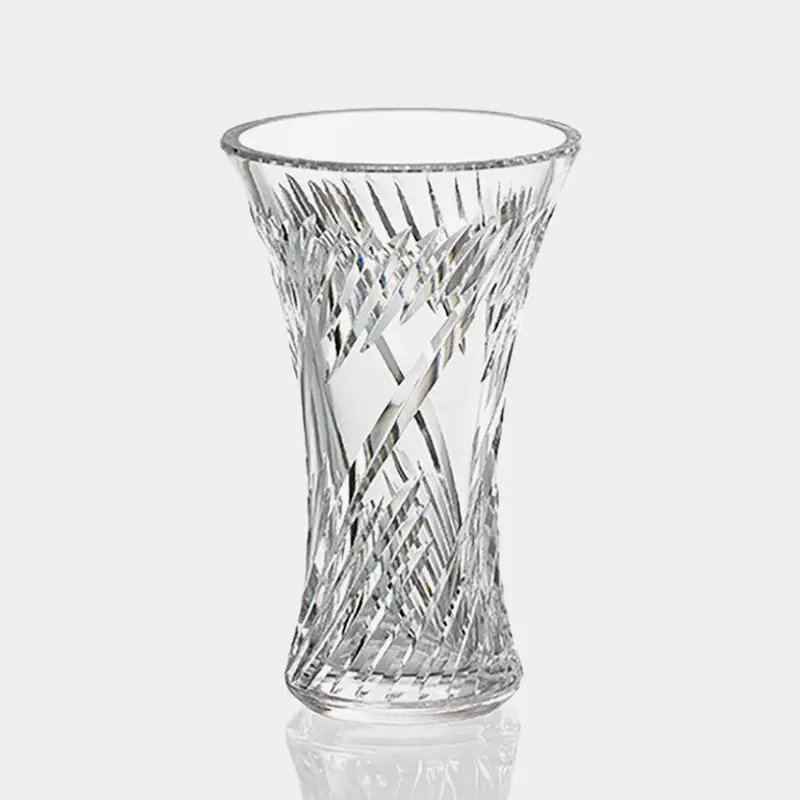 F304-1753 Flared Crystal Vase – Curved Profile, Brilliant Refraction | Kagami Crystal 1