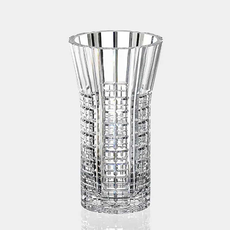 F450-584 Flared Crystal Vase – Contemporary Silhouette, Premium Clarity | Kagami Crystal 1