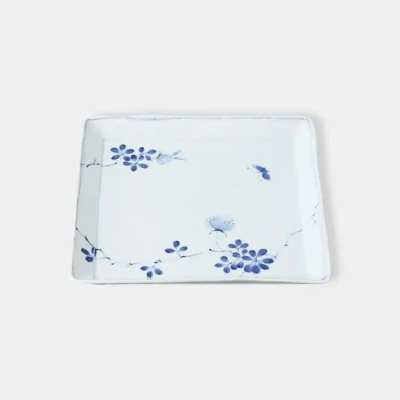 Field Square Large Ceramic Plate – Organic Shape, Hasami Studio Design 1