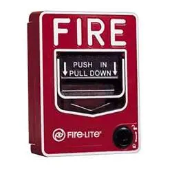 Fire-Lite Bg-12Lob Conventional Dual-Action Pull Station With Key Lock And Backbox 1