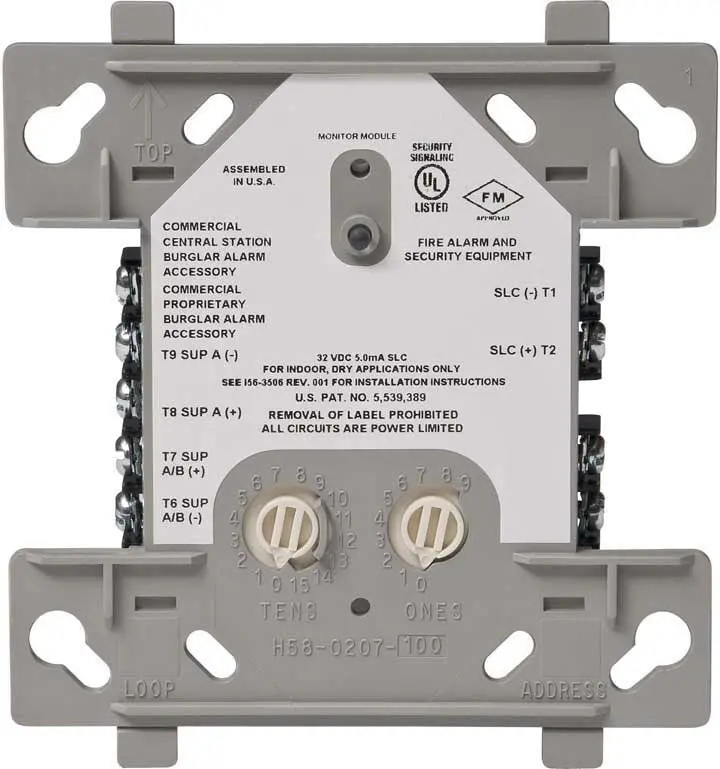 Fire-Lite Mmf-300 Single-Input Addressable Monitor Module For Fire Alarms 1