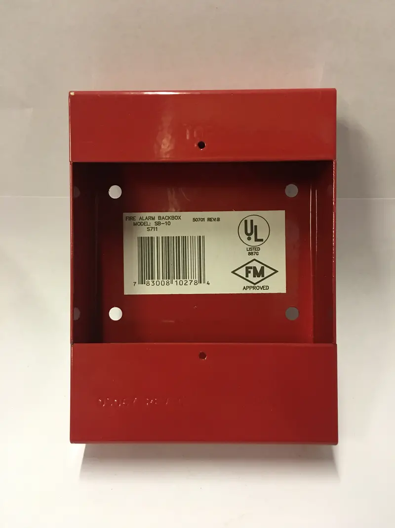 Firelite Sb-10 Heavy-Duty Metal Surface-Mount Backbox For Notification Appliances 1