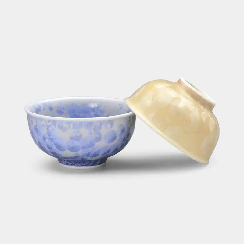 Flower Crystal Silver & Gold Bowl Set (2-Piece) – Kyoto Kiyomizu Ware 1