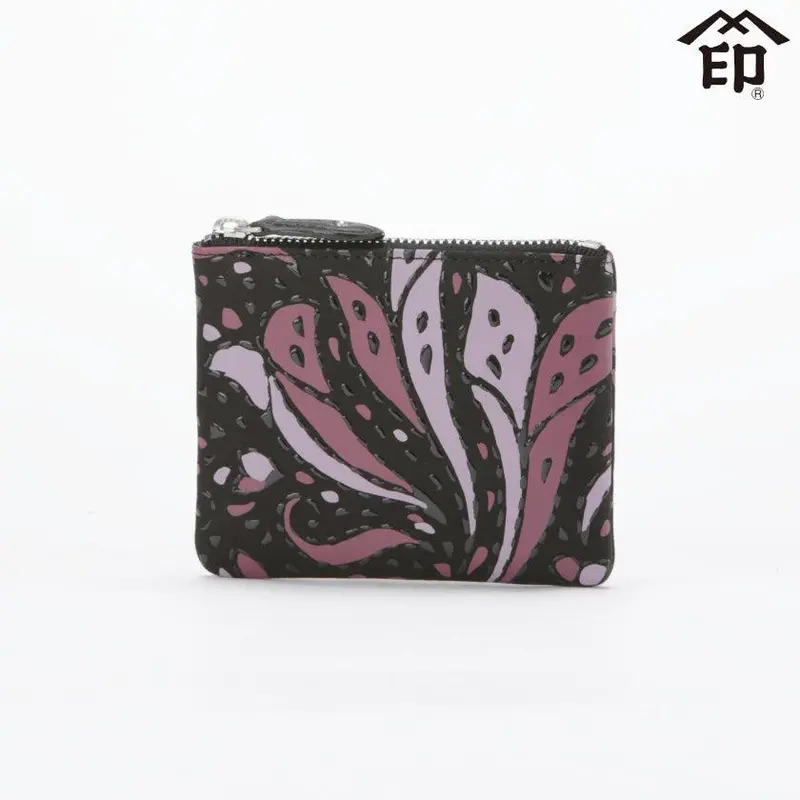 Frinoce Bifold Wallet – Distinctive Inden-Lacquered Deerskin Texture | Inden-Ya 1