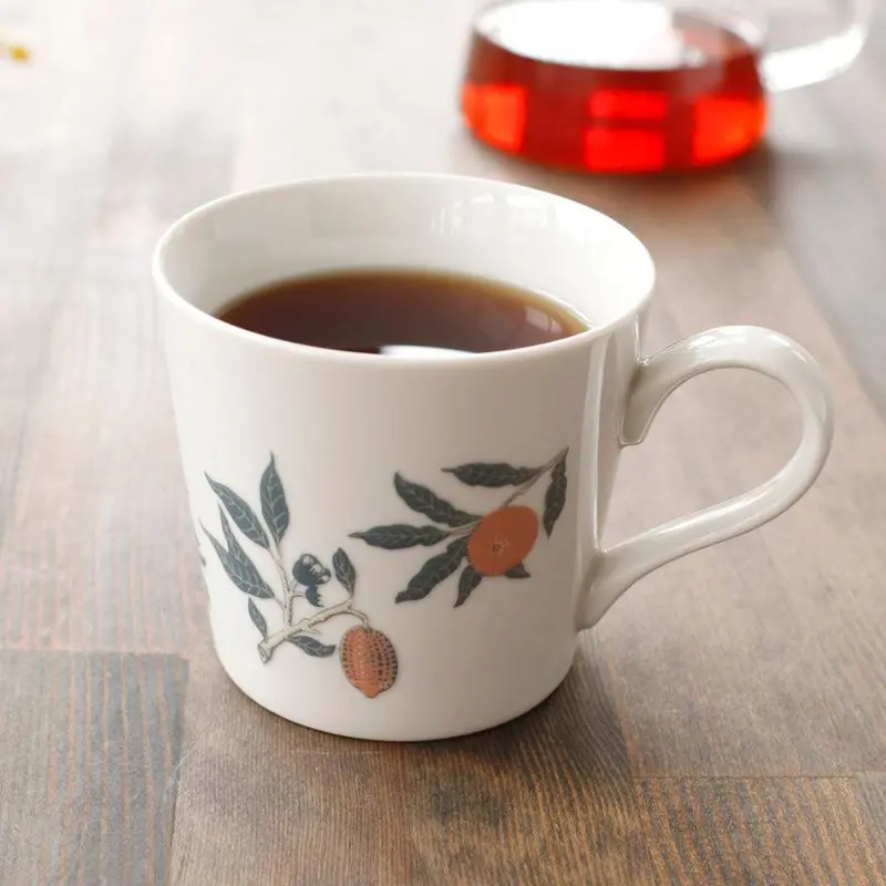 Fruit-Inspired Botanical Mug – Mino-Yaki Ceramic By Marumo Takagi | Rotating Colors & Patterns 1