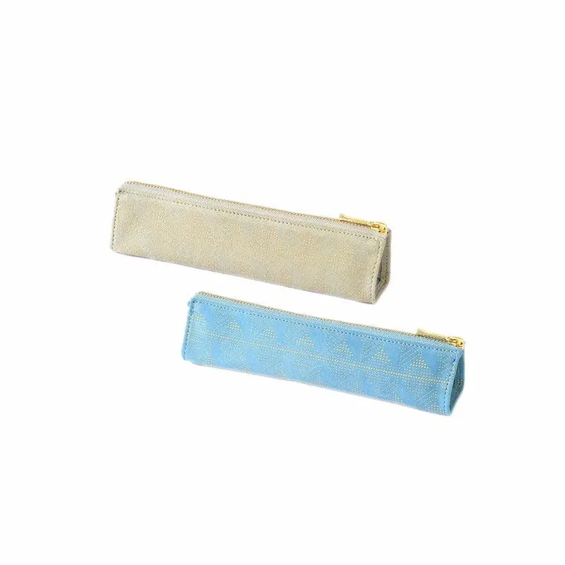 Fuji Mountain-Themed Pen Case | Reflective Koshu Inden Deerhide | Inden Yamamoto 1