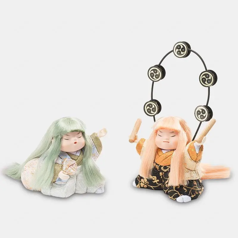 Fujin And Raijin Dual-Doll Craft Kit | Mataro Traditional Edo Art Making Set 1