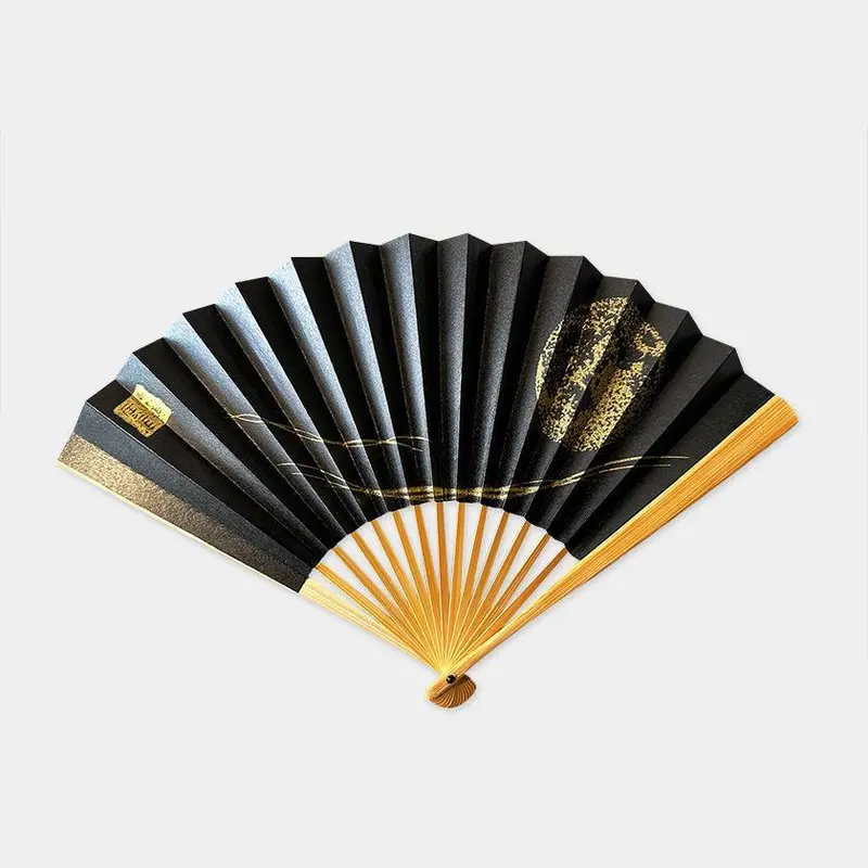 Full Moon Hand Fan – Traditional Karakami Paper Craft By Ekeibi Fugetsu 1