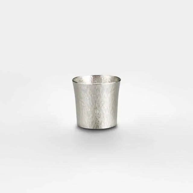 Funnel-Style Pewter Tumbler – Compact Everyday Mug 1