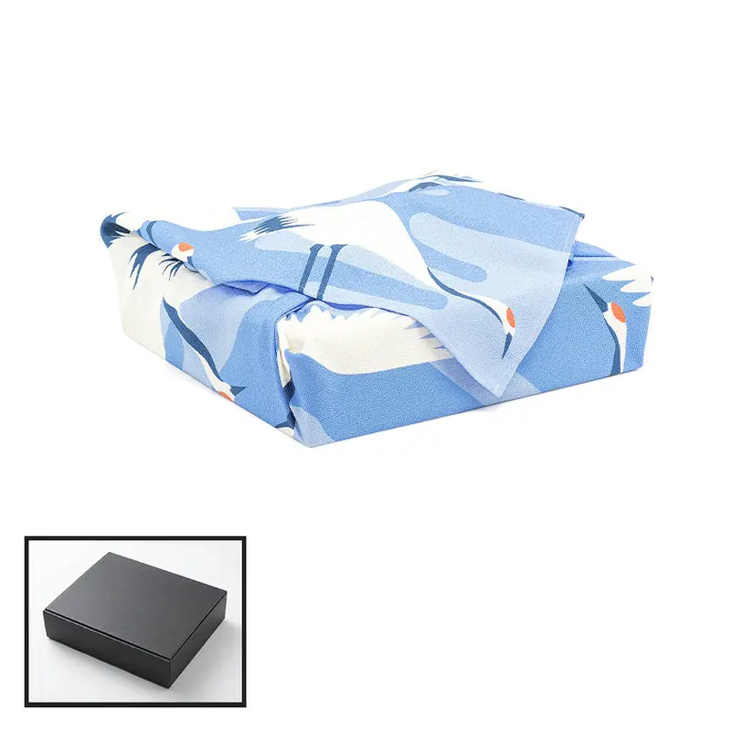 Furoshiki Gift Wrap Option: Crane Motif With Premium Gift Box 1