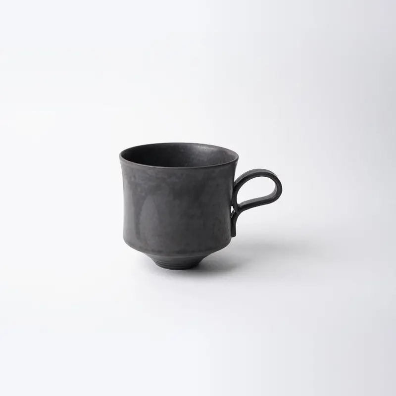 Fuuu Matte Square Mug In Sleek Black – Kyoto Kiyomizu-Yaki Ceramic Cup 1