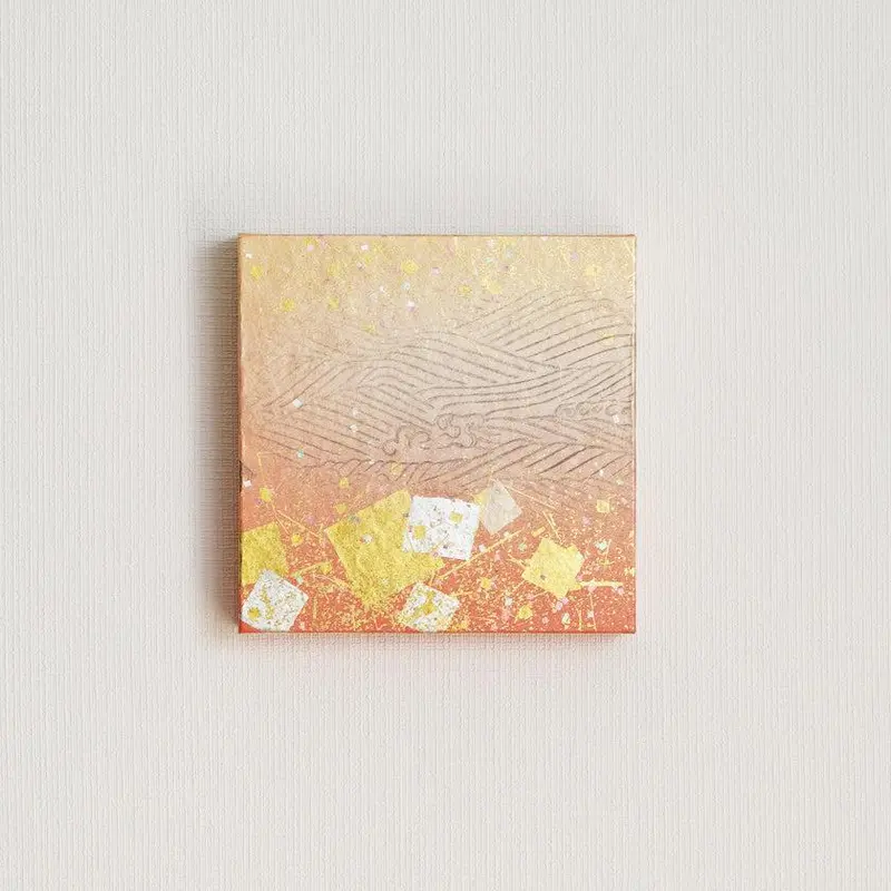 Gasho New Year Art Panel (Small) – Festive Gold-Silver Foil Decorative Piece By Ippinshu 1