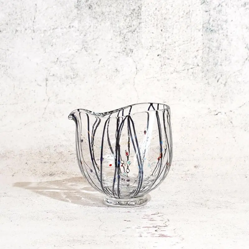 Gen Sake Bottle (Katakuchi) – Artisanal Glass Pouring Pitcher From Kyoto 1