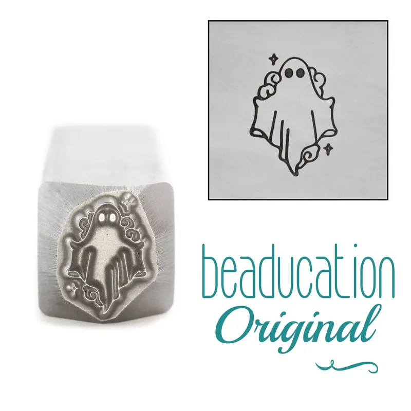 Ghost Among Clouds Metal Stamp – 10.5Mm Playful Halloween Die By Beaducation 1