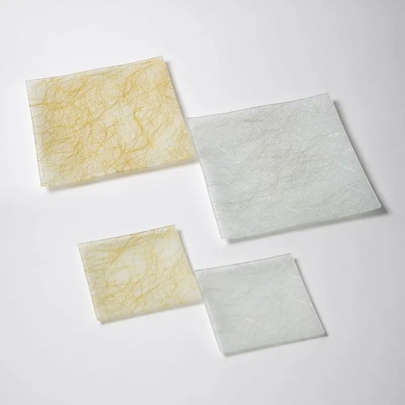 Gold And Silver Square Four-Piece Plate Set – Elegant Nishijin Textile Edition By Emura Shoten 1