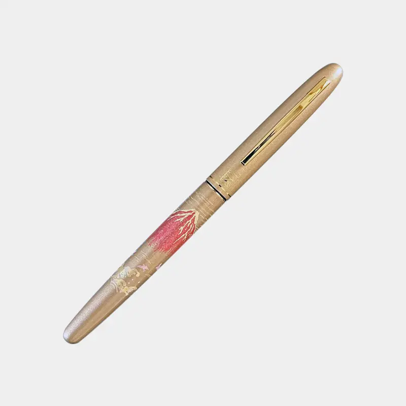 Gold Red Fuji Fountain Brush Pen – Hard Tip With Replaceable Nib By Kuretake 1