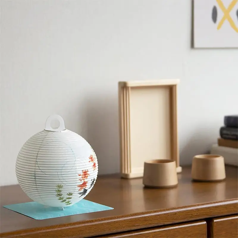 Goldfish Pattern Letter Lantern | Playful Gifu Chochin Light 1