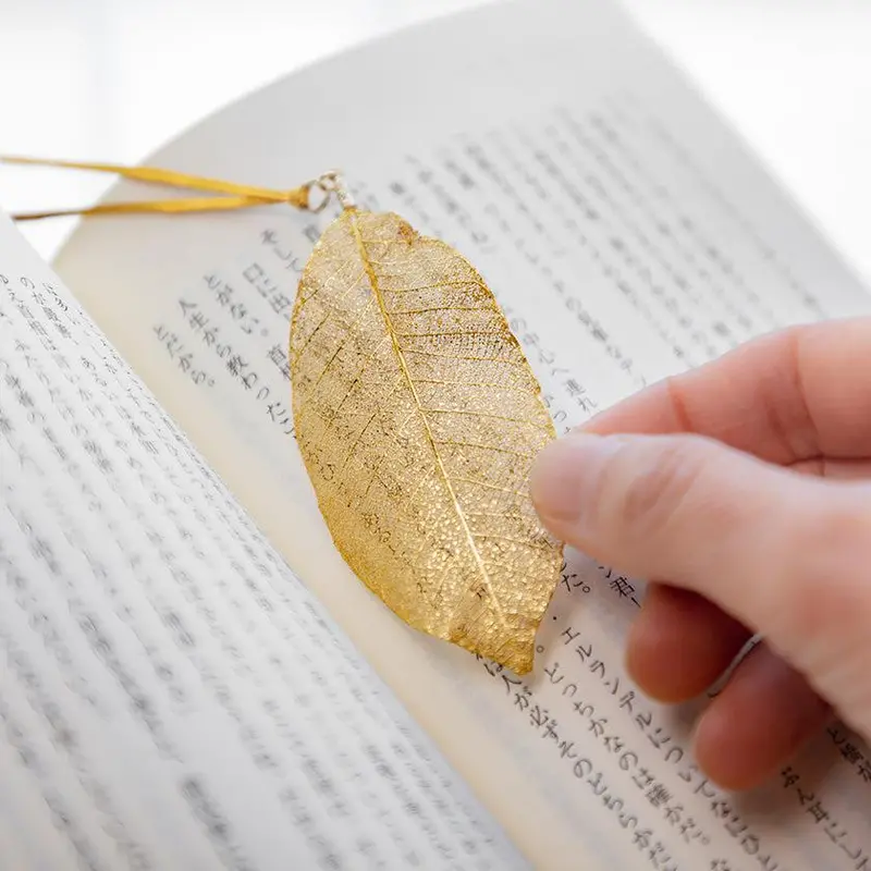 Goldleaf Bookmark – Solid Gold-Finished Metal | Goldream Kyoto 1